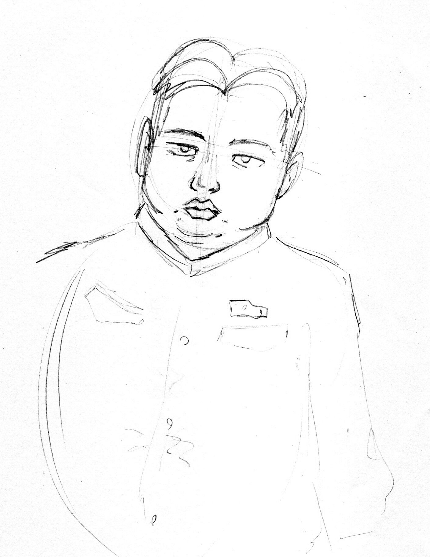 Kim Jongun head icon editorial stock image Illustration of drawn   119380844